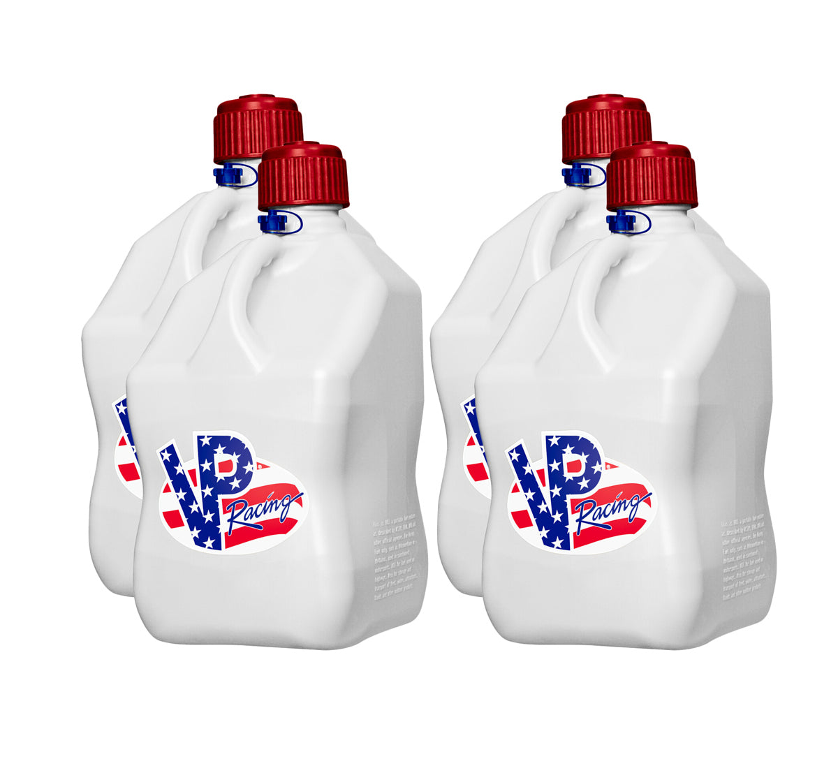 VP Racing 5.5 Gallon Fuel Jug w/screw on vent (No filler hose) Set of 4